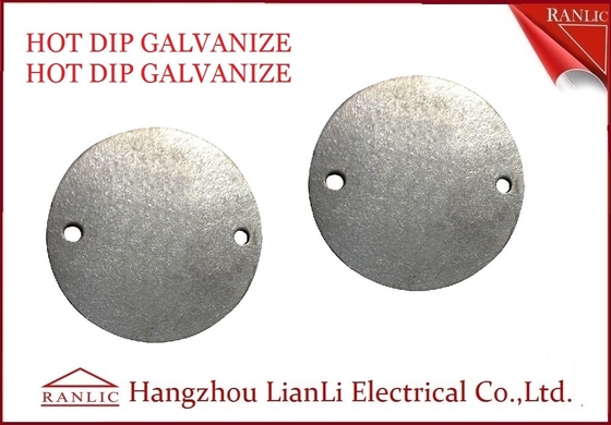 Çin 0,5 mm ila 1,2 mm Çelik Yuvarlak Boru Bağlantı Kutusu Kapağı Ön Galvanizli 65 mm Çap Tedarikçi