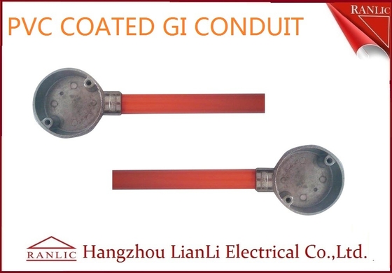 Çin 1.6mm Kalınlıklı Turuncu PVC Kaplı BS4568 GI Elektrik Kanalları Tedarikçi